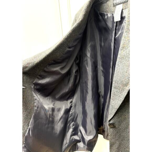 Sag Harbor Woman Gray Blazer, Wool Blend, Red, Yellow Blue Accents, Woman's 18W - Picture 5 of 5